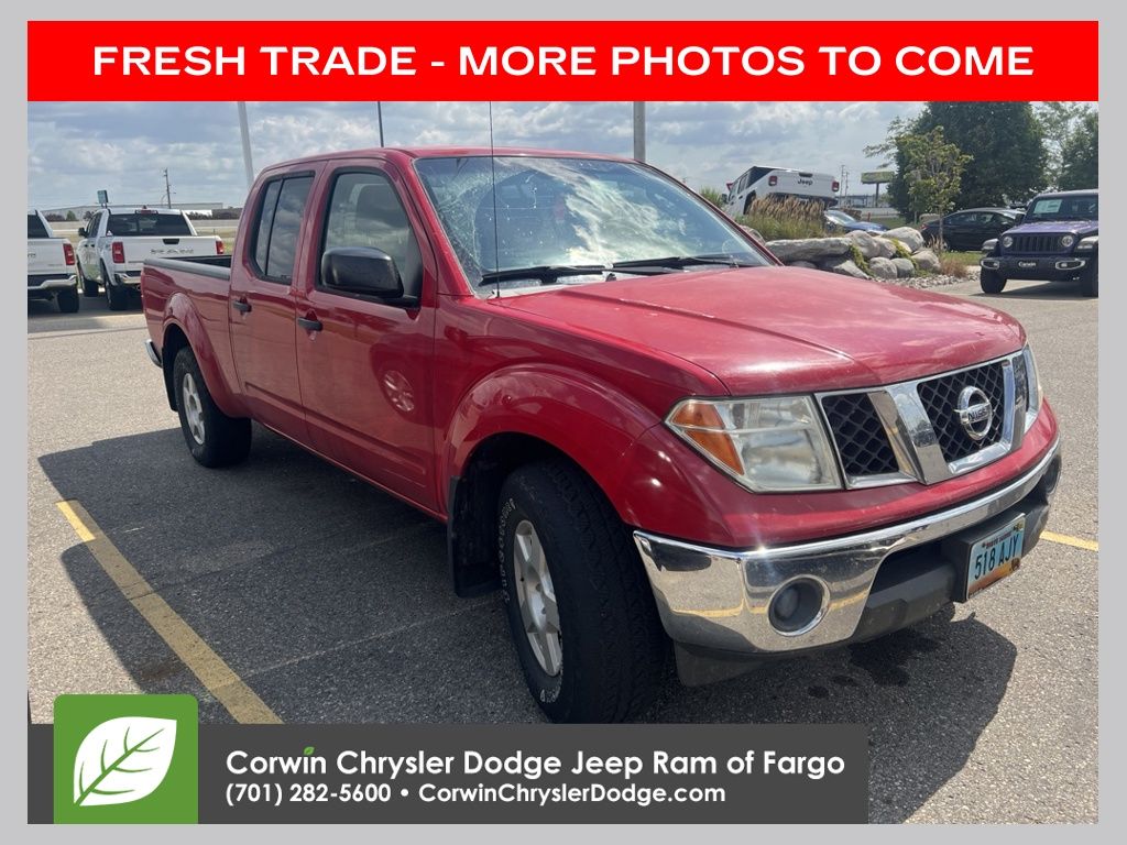 Red 2008 Nissan Frontier Pickup Truck Four-Wheel Drive 5-Speed Automatic Overdrive