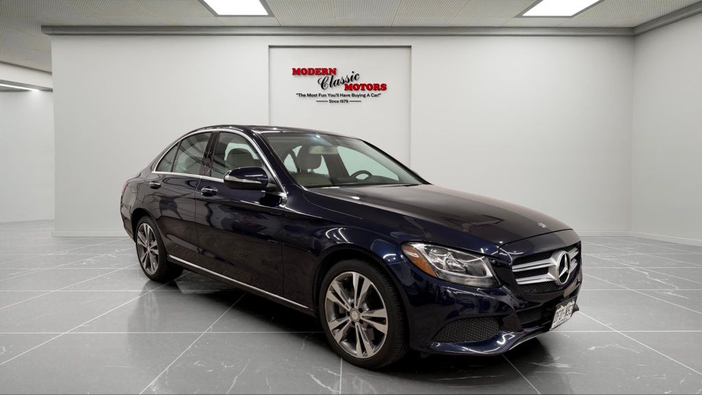 Blue 2015 Mercedes-Benz C-Class C 300 4MATIC Sedan All-Wheel Drive 7-Speed Automatic