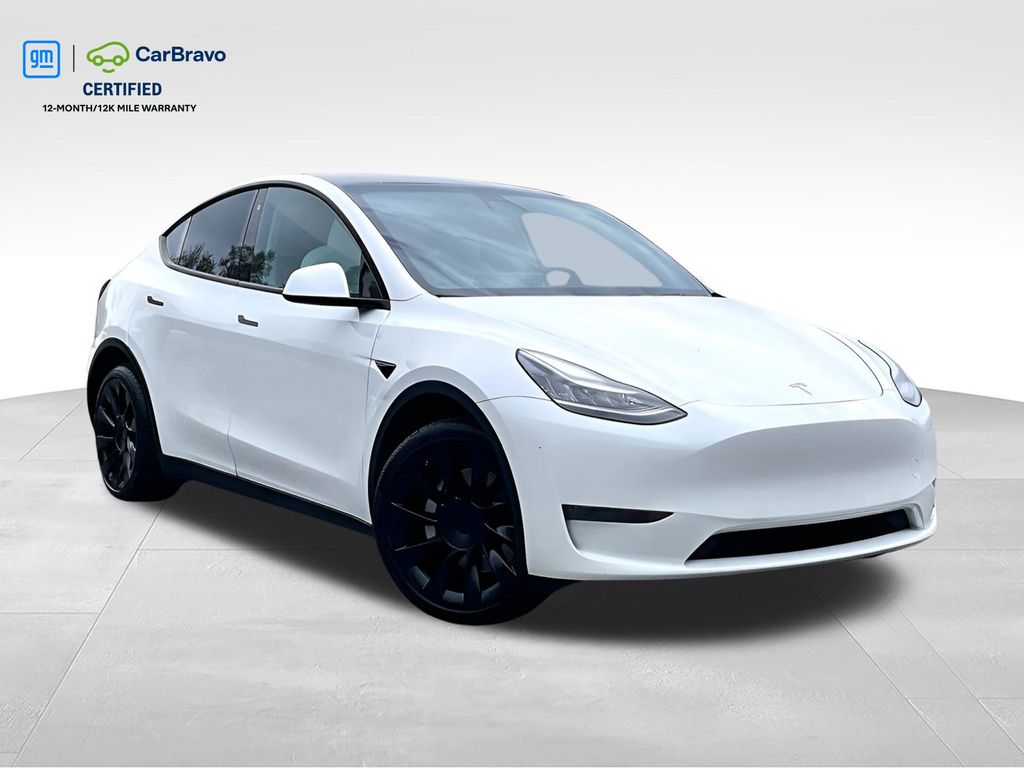White 2020 Tesla Model Y Long Range AWD SUV / Crossover All-Wheel Drive 1-Speed Automatic