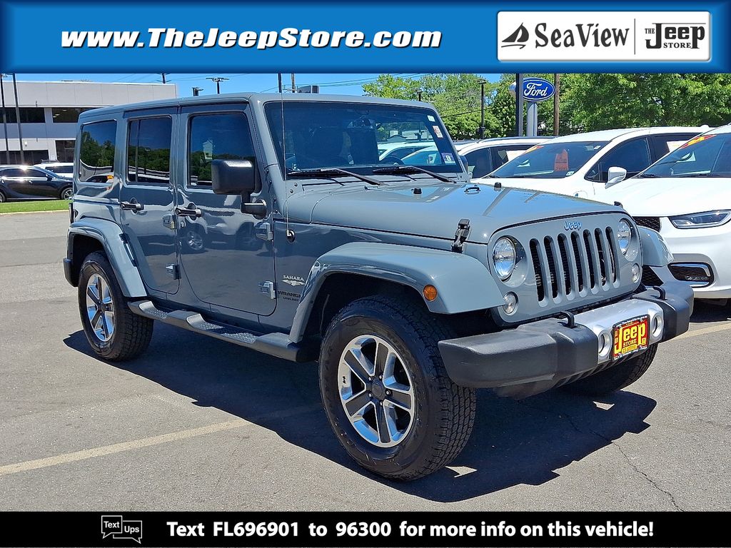 Gray 2015 Jeep Wrangler Unlimited Sahara 4WD SUV / Crossover Four-Wheel Drive Automatic