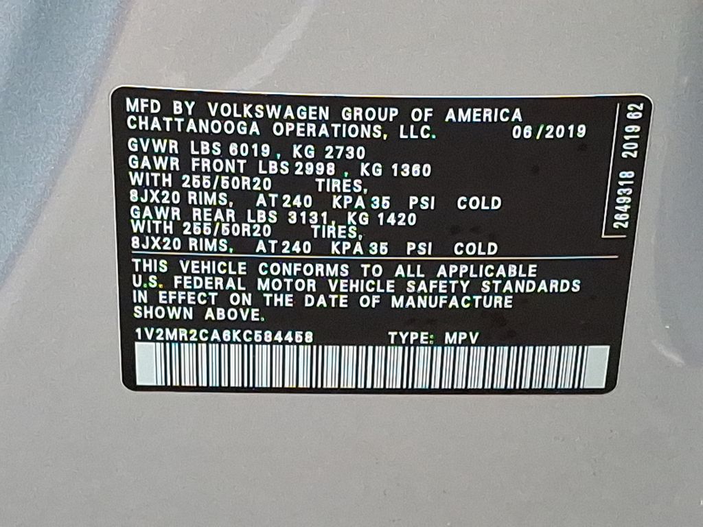 2019 Volkswagen Atlas SEL 29