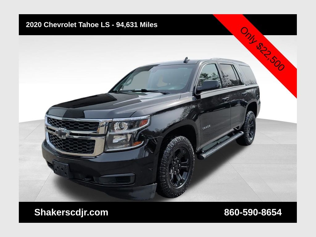 Black 2020 Chevrolet Tahoe LS 4WD SUV / Crossover Four-Wheel Drive 6-Speed Automatic Overdrive