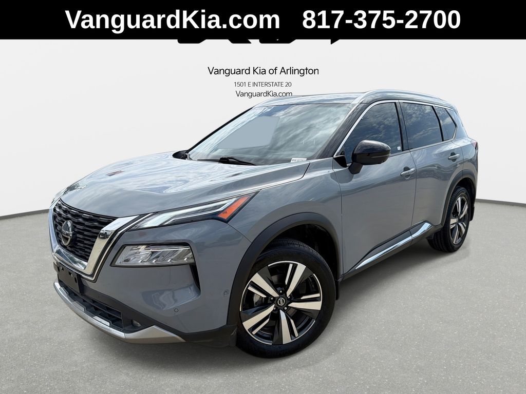 Boulder Gray Pearl/Super Black 2021 Nissan Rogue SUV / Crossover Front-Wheel Drive Continuously Variable Transmission