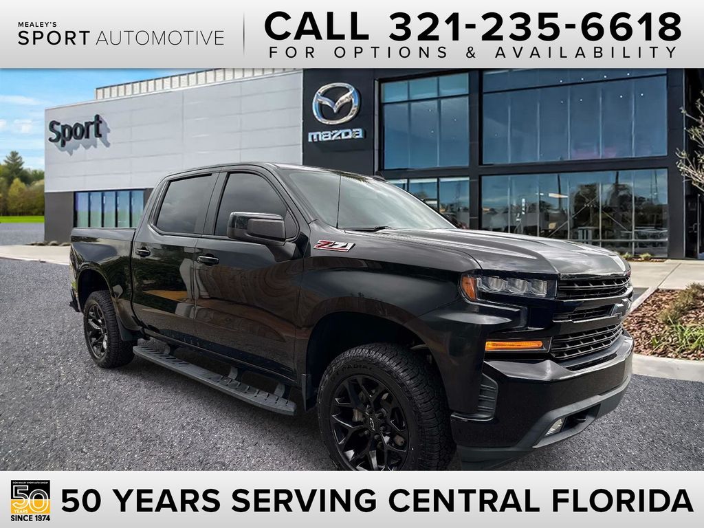 Black 2019 Chevrolet Silverado 1500 Pickup Truck Four-Wheel Drive 8-Speed Automatic