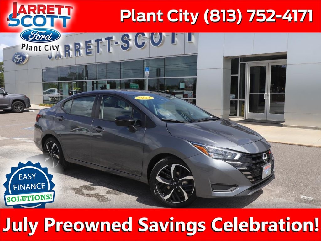 Gray (Gun Metallic) 2024 Nissan Versa Sedan Front-Wheel Drive Continuously Variable Transmission