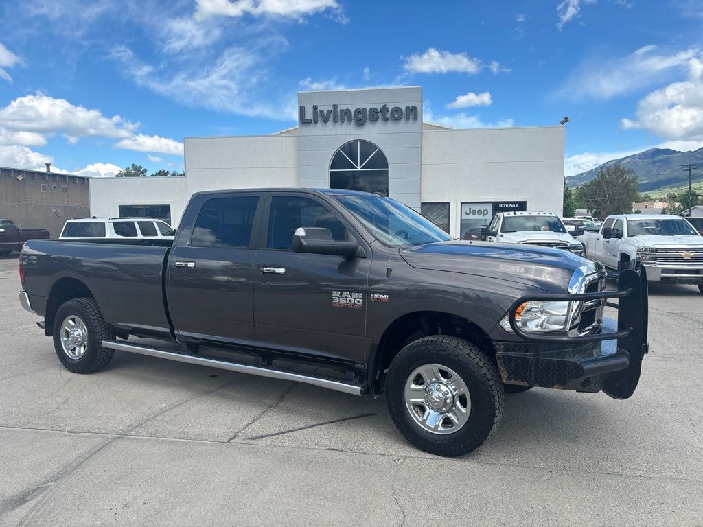 Gray (Granite Crystal Metallic Clearcoat) 2018 RAM 3500 SLT Crew Cab LB 4WD Pickup Truck Four-Wheel Drive 6-Speed Automatic