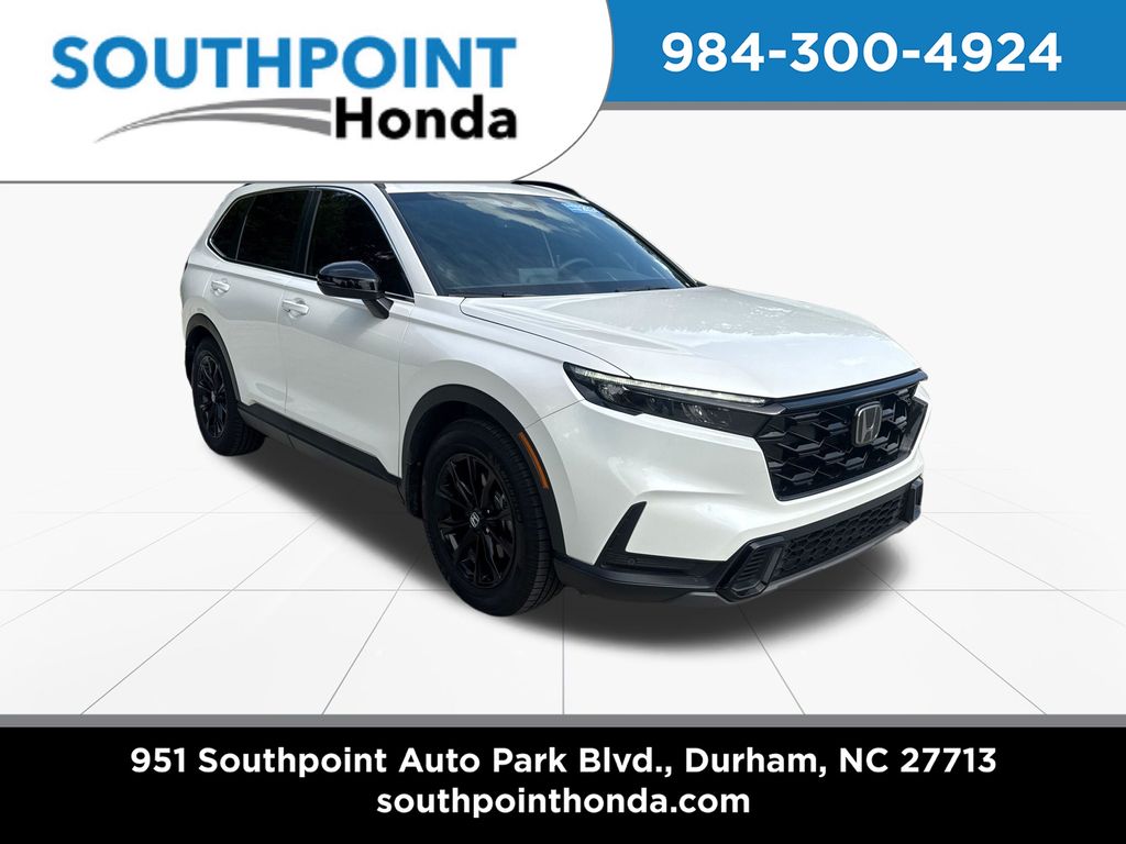 Platinum White Pearl 2024 Honda CR-V Hybrid SUV / Crossover Front-Wheel Drive Continuously Variable Transmission
