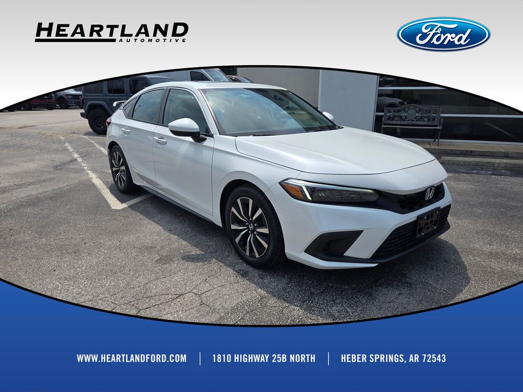 White 2022 Honda Civic Hatchback Hatchback Front-Wheel Drive Continuously Variable Transmission