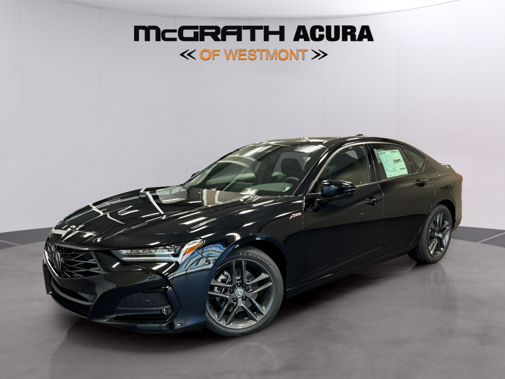 Majestic Black Pearl 2025 Acura TLX SH-AWD with A-Spec Package Sedan All-Wheel Drive Automatic