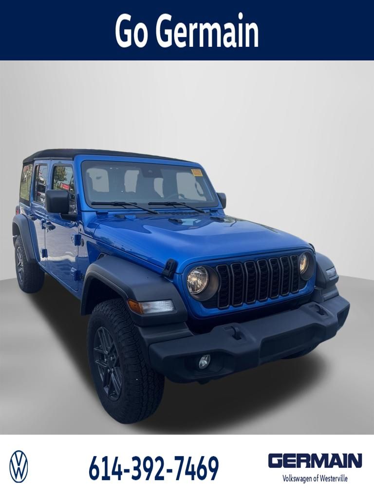Hydro Blue Pearl Coat 2024 Jeep Wrangler SUV / Crossover Four-Wheel Drive 8-Speed Automatic