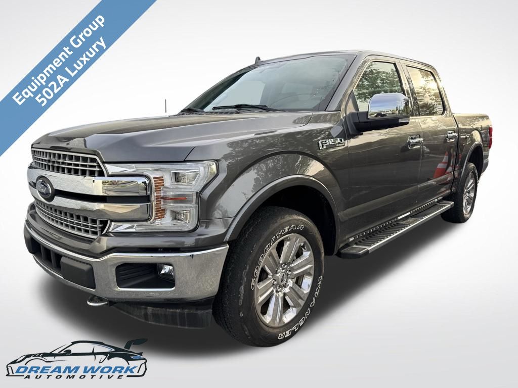 Gray (Magnetic) 2018 Ford F-150 Lariat SuperCrew 4WD Pickup Truck Four-Wheel Drive Automatic