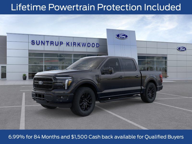 Agate Black Metallic 2026 Ford F-150 Lariat SuperCrew 4WD Pickup Truck Four-Wheel Drive Automatic