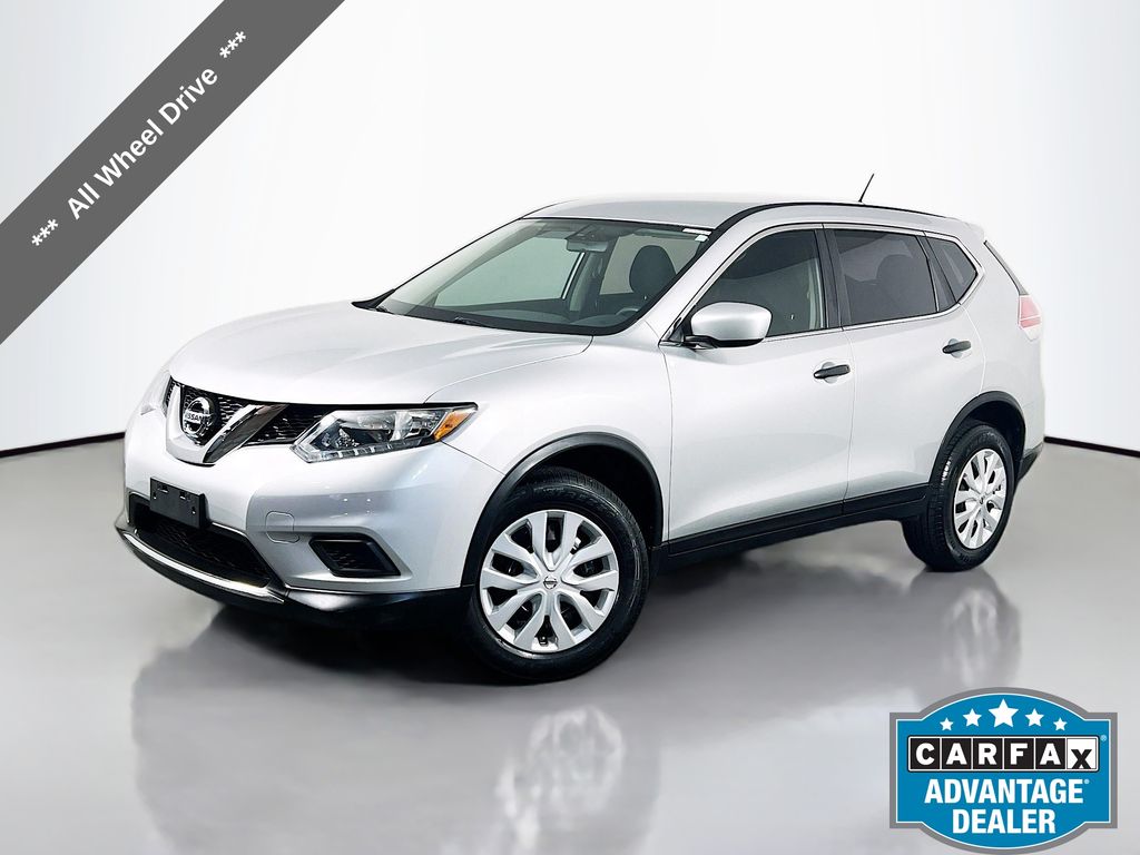 Brilliant Silver 2016 Nissan Rogue S AWD SUV / Crossover All-Wheel Drive Continuously Variable Transmission