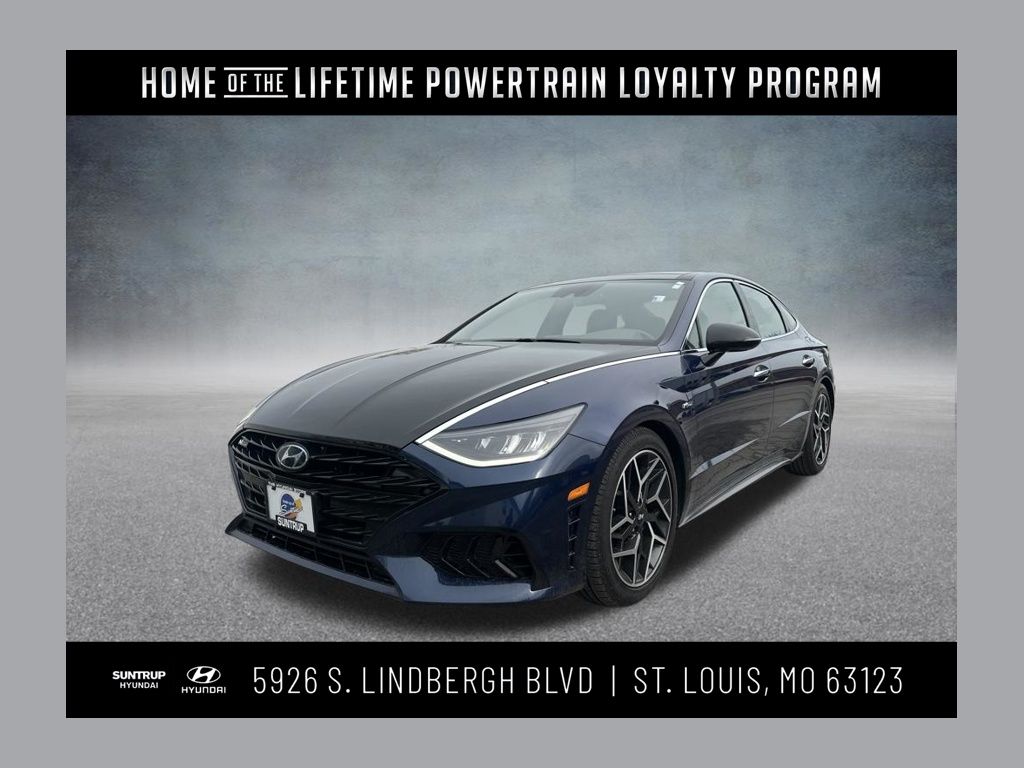 Blue (Stormy Sea) 2021 Hyundai Sonata N Line FWD Sedan Front-Wheel Drive 8-Speed Automatic