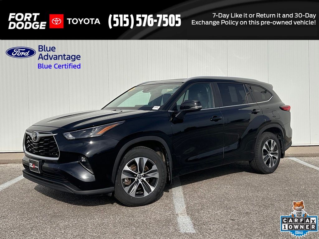 Midnight Black Metallic 2023 Toyota Highlander SUV / Crossover All-Wheel Drive 8-Speed Automatic