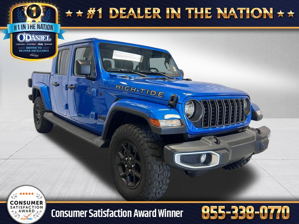 Hydro Blue Pearlcoat 2025 Jeep Gladiator Pickup Truck Four-Wheel Drive 8-Speed Automatic