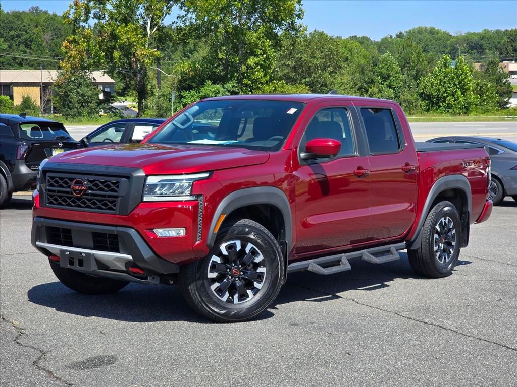 Cardinal Red Tricoat 2022 Nissan Frontier Pickup Truck Four-Wheel Drive 9-Speed Automatic