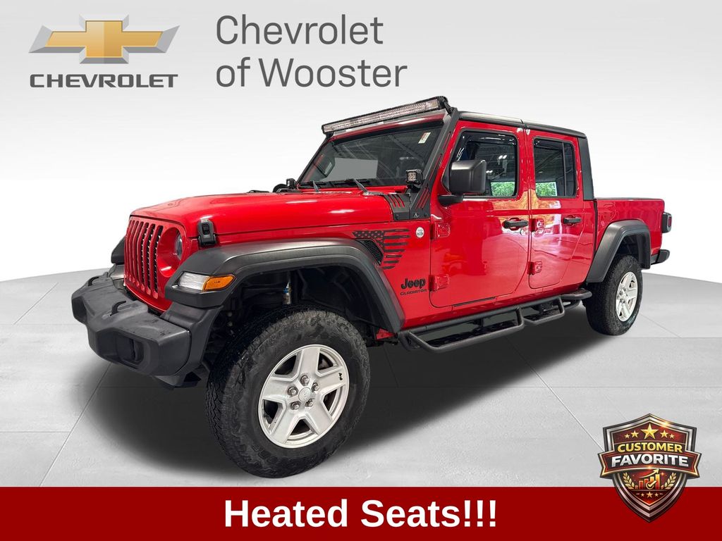 Firecracker Red Clearcoat 2020 Jeep Gladiator Pickup Truck Four-Wheel Drive 8-Speed Automatic