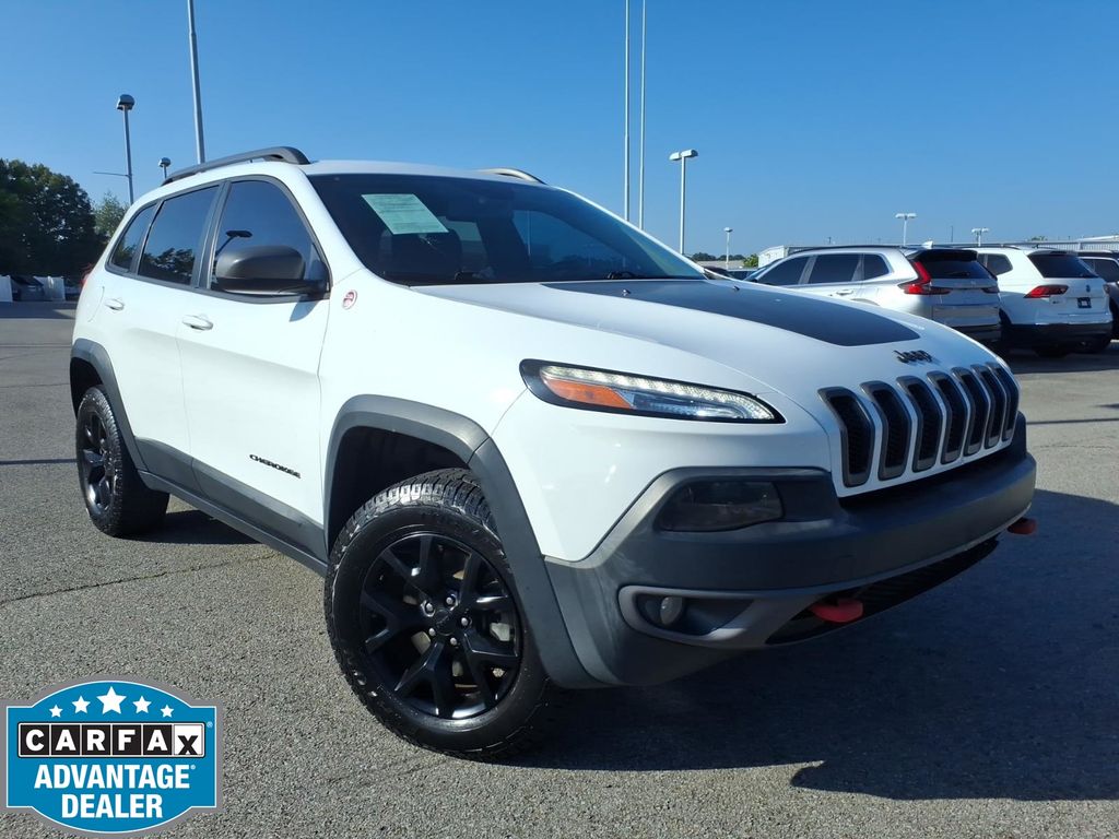 Bright White Clearcoat 2015 Jeep Cherokee SUV / Crossover Four-Wheel Drive 9-Speed Automatic