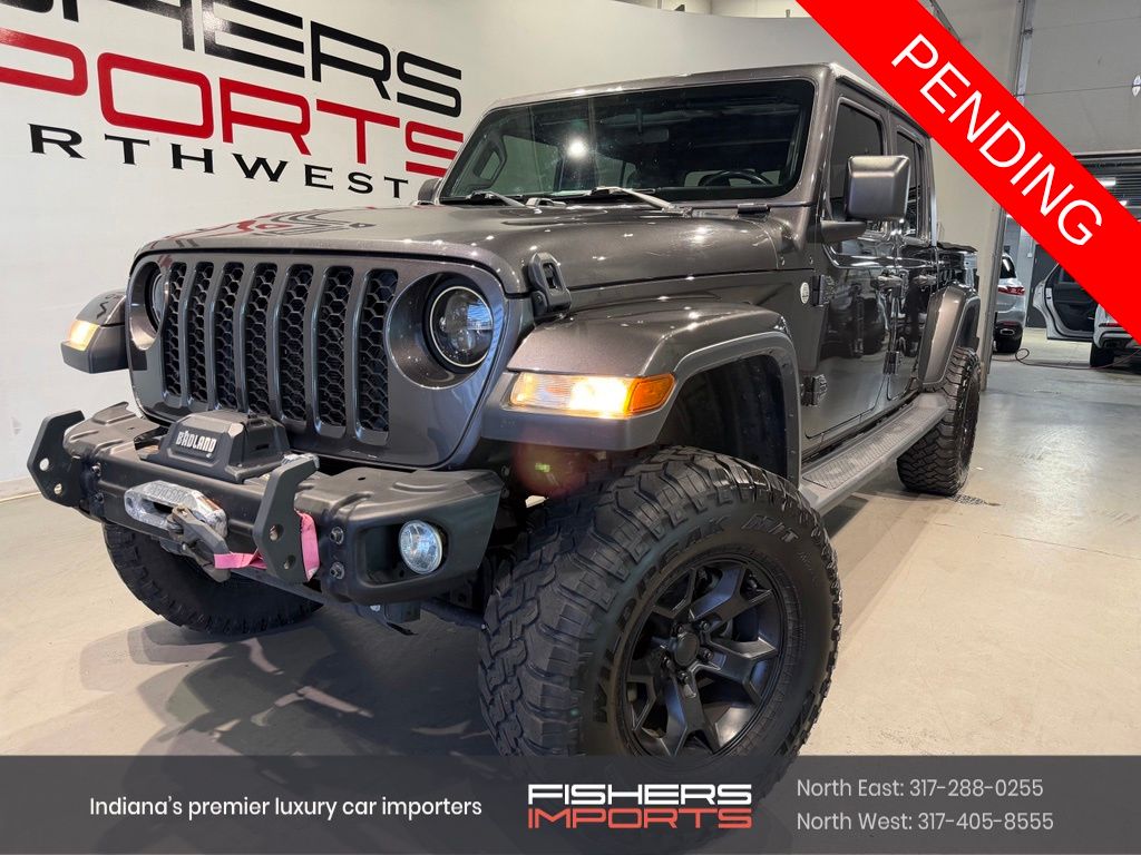 Gray (Granite Crystal Metallic Clearcoat) 2020 Jeep Gladiator Pickup Truck Four-Wheel Drive 8-Speed Automatic