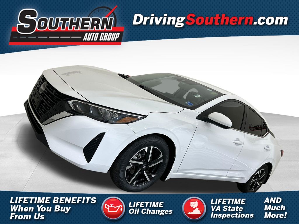 White (Fresh Powder) 2024 Nissan Sentra Sedan Front-Wheel Drive Continuously Variable Transmission