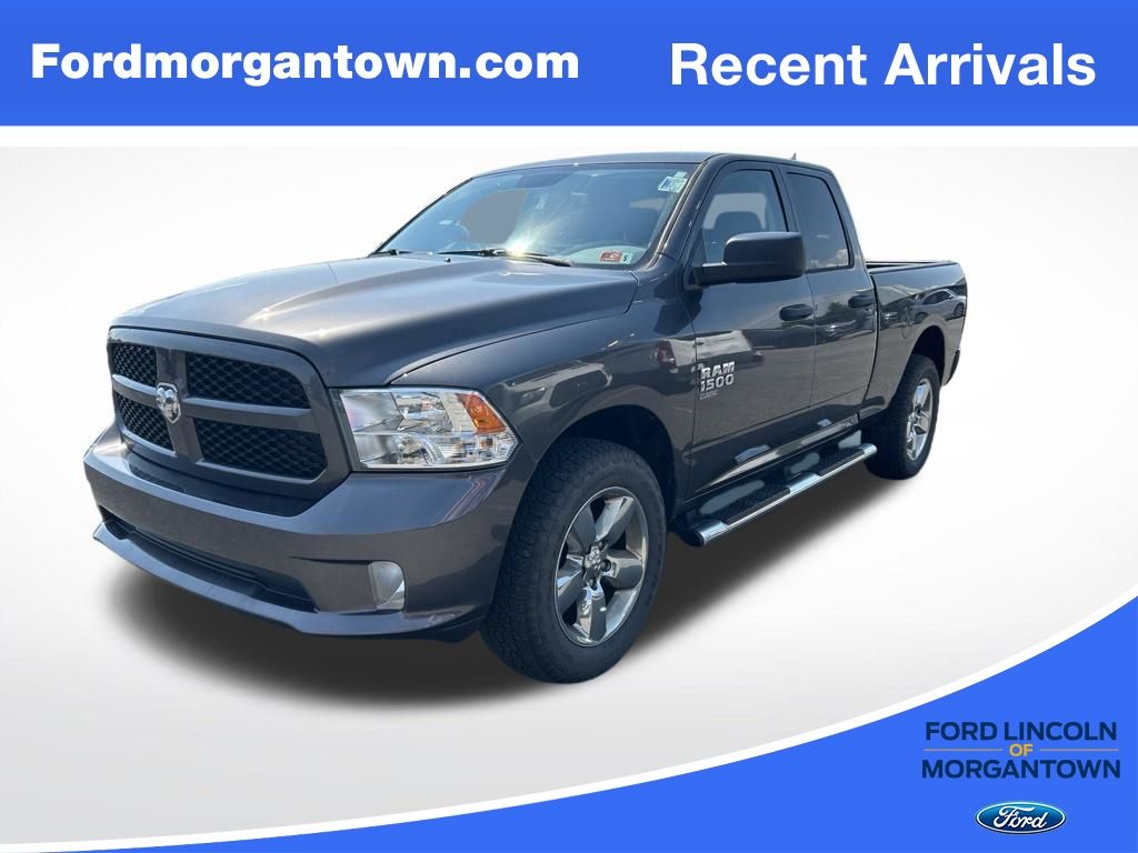 Gray (Granite Crystal Metallic Clearcoat) 2019 RAM 1500 Pickup Truck Four-Wheel Drive 8-Speed Automatic