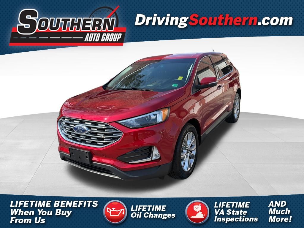 Red Metallic 2023 Ford Edge SUV / Crossover All-Wheel Drive 8-Speed Automatic