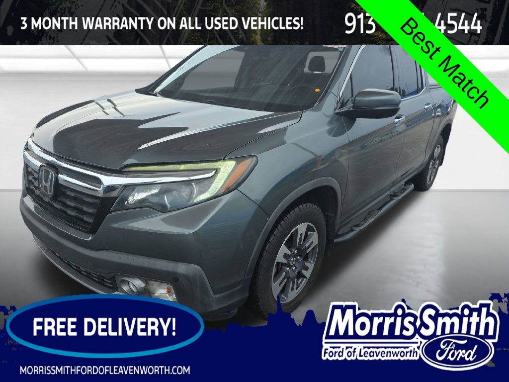 Gray 2019 Honda Ridgeline Pickup Truck All-Wheel Drive 6-Speed Automatic