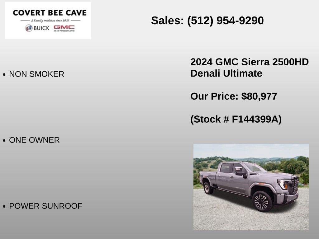 Used Car 2024 Gmc Sierra 2500hd  Denali Ultimate For Sale Under $90,000 In Austin, Texas