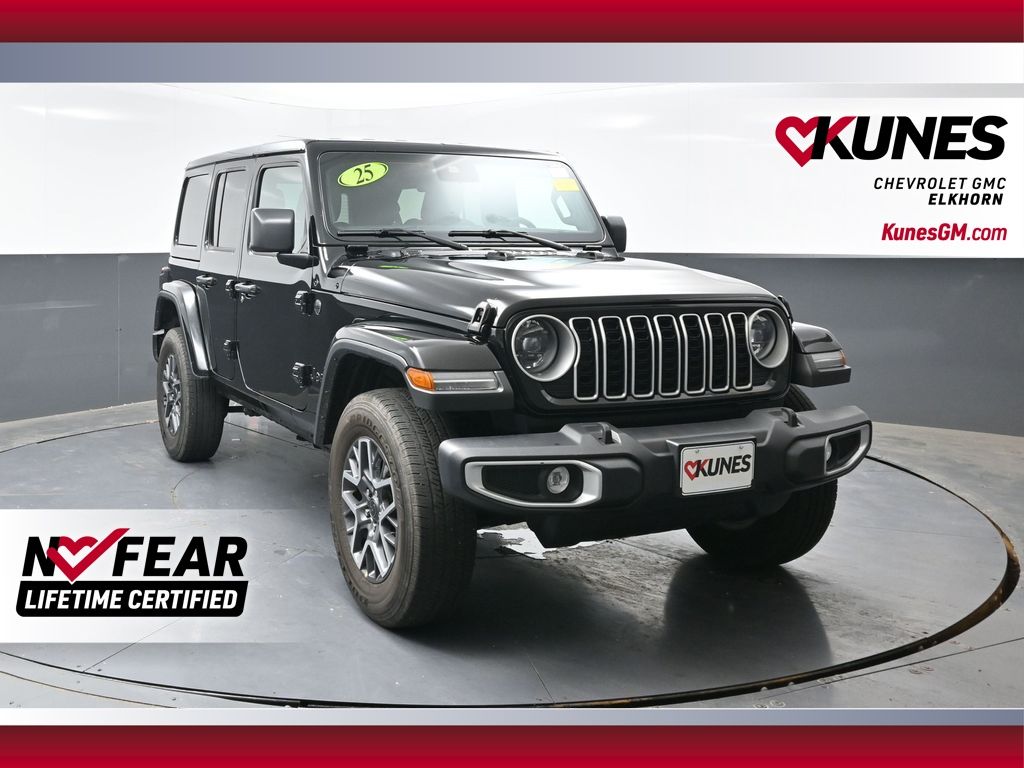 Black Clearcoat 2025 Jeep Wrangler SUV / Crossover Four-Wheel Drive 8-Speed Automatic