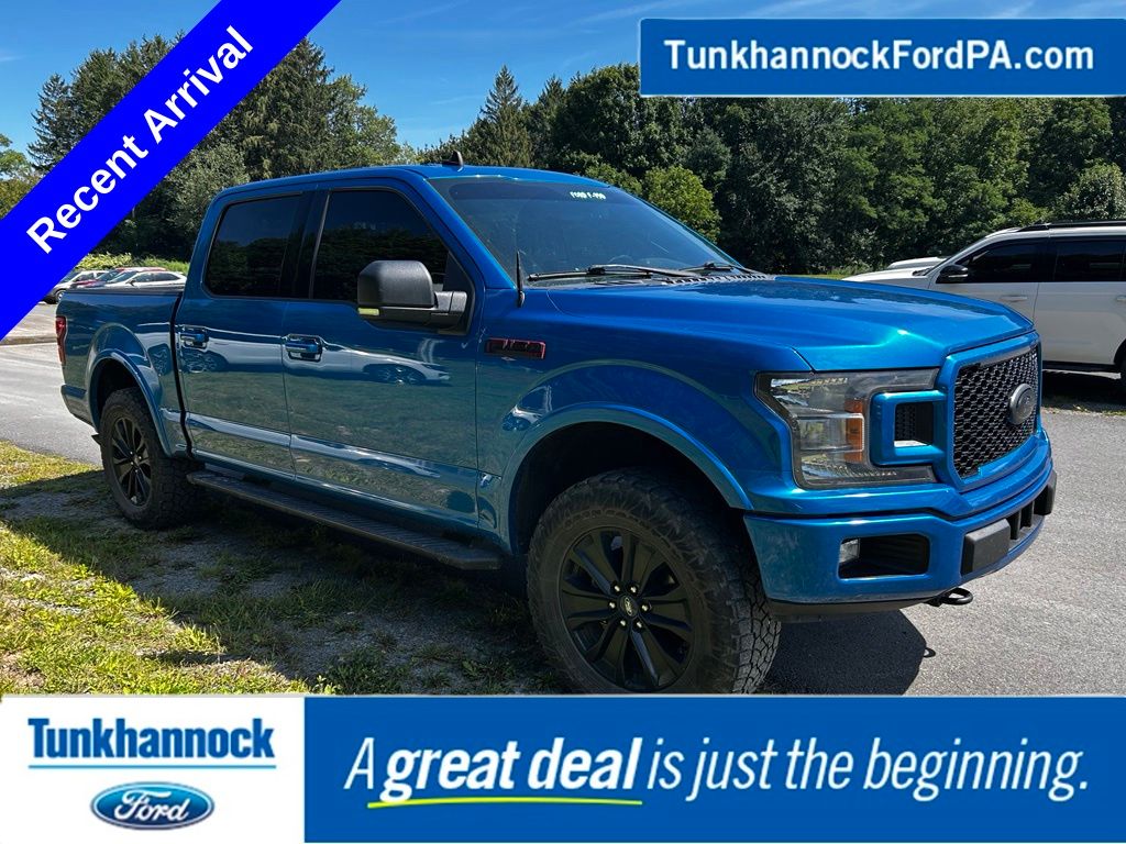 Blue Metallic 2019 Ford F-150 Pickup Truck Four-Wheel Drive Automatic