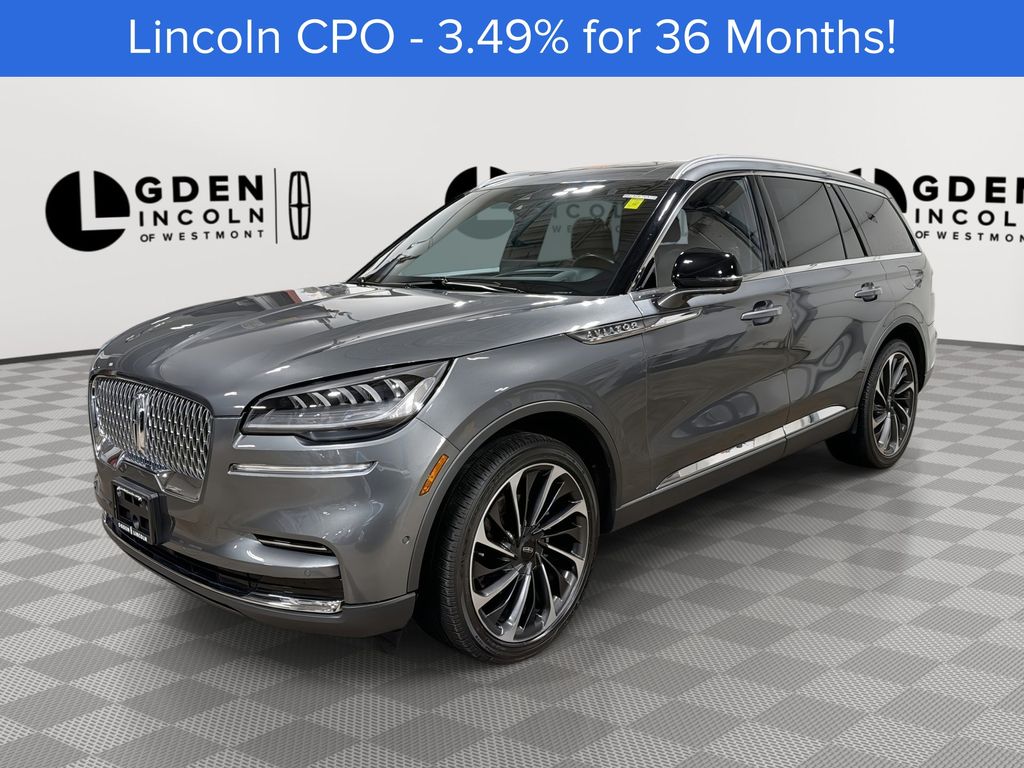 Asher Gray Metallic Clearcoat 2023 Lincoln Aviator Reserve AWD SUV / Crossover All-Wheel Drive Automatic
