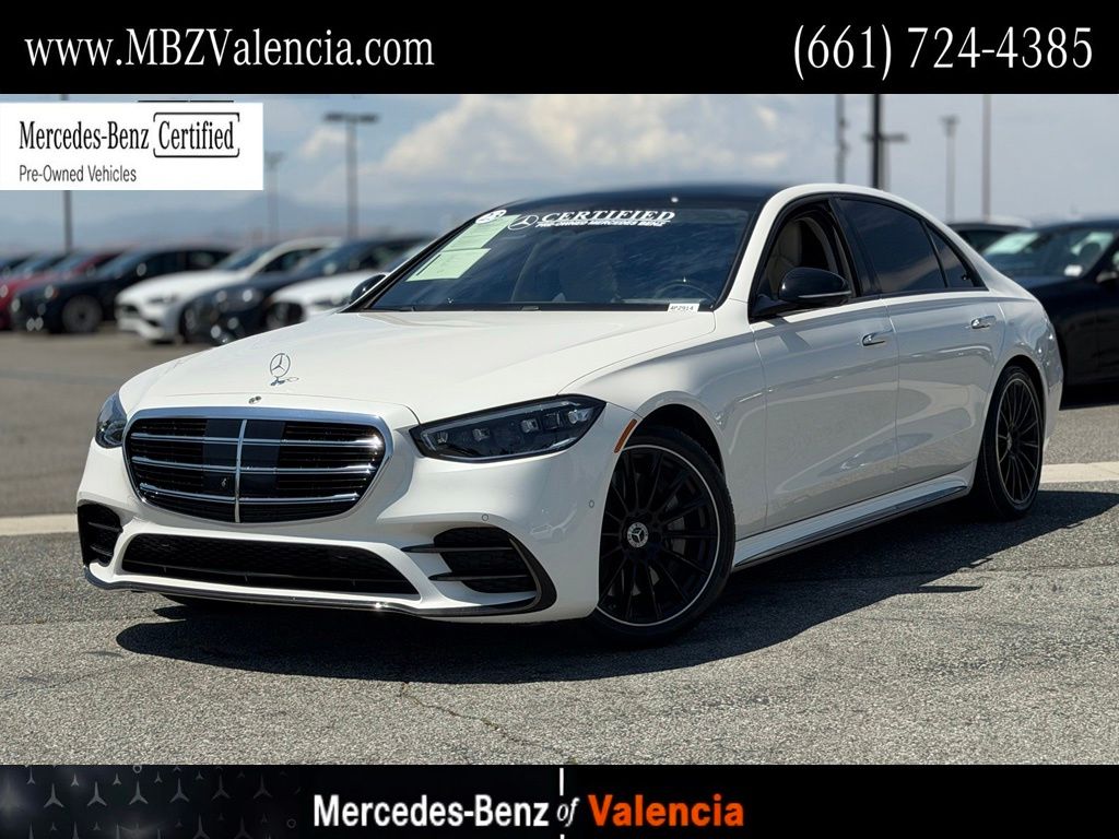 MANUFAKTUR Diamond White 2023 Mercedes-Benz S-Class Sedan All-Wheel Drive 9-Speed Automatic