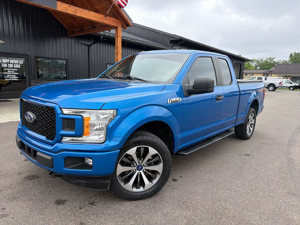 Blue Metallic 2019 Ford F-150 Pickup Truck Four-Wheel Drive Automatic