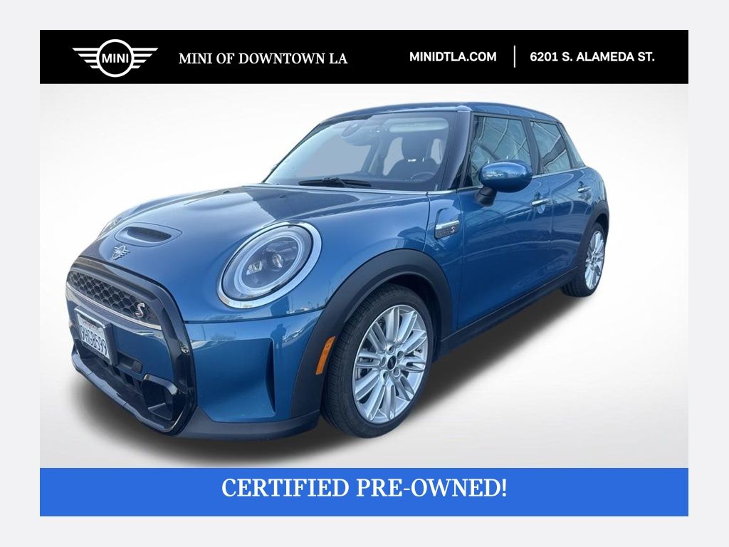 Island Blue Metallic 2024 MINI Cooper Hatchback Front-Wheel Drive 7-Speed Automatic