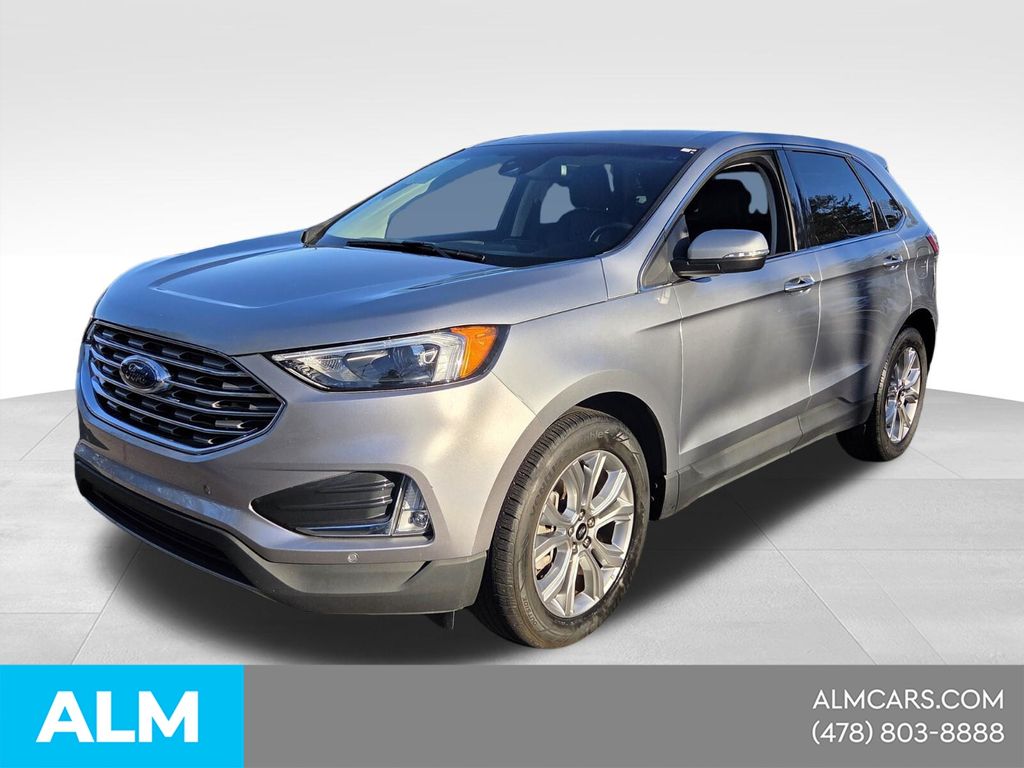 Silver Metallic 2024 Ford Edge Titanium AWD SUV / Crossover All-Wheel Drive 8-Speed Automatic