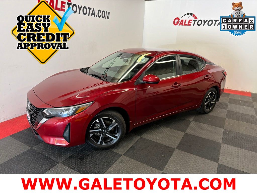 Red (Scarlet) 2024 Nissan Sentra Sedan Front-Wheel Drive Continuously Variable Transmission