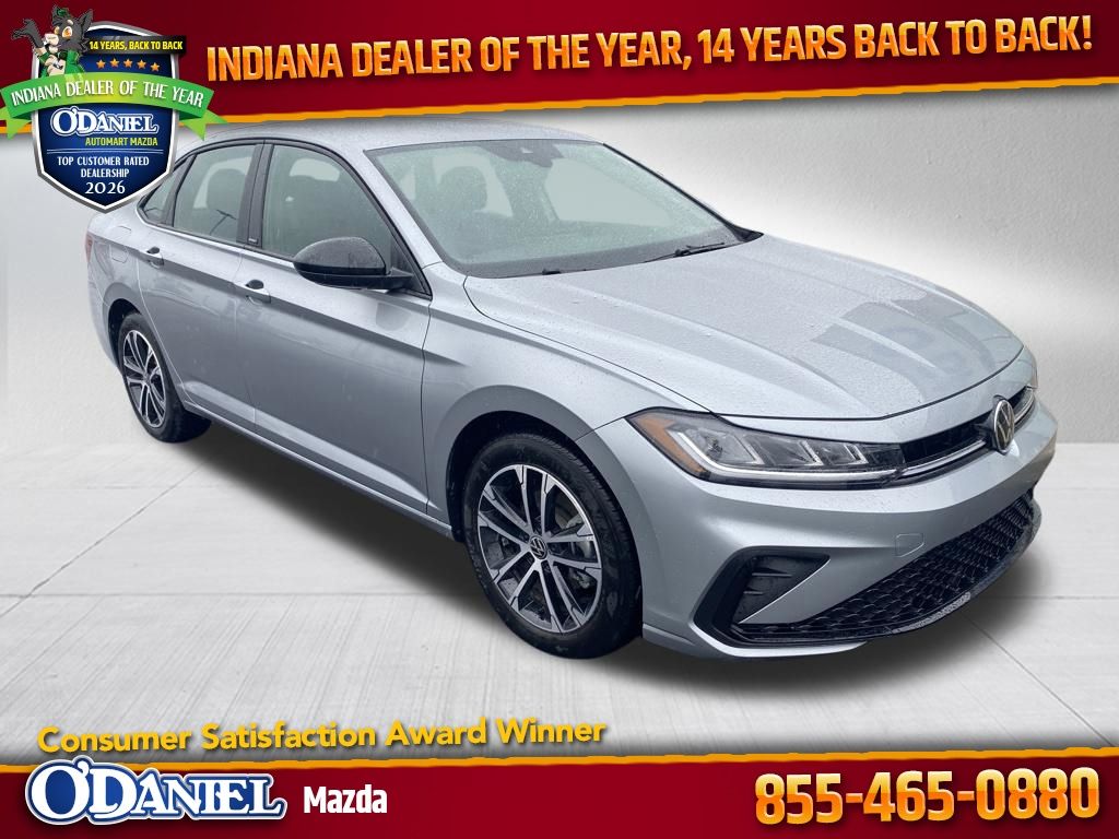 Pyrite Silver Metallic 2025 Volkswagen Jetta Sport FWD Sedan Front-Wheel Drive 8-Speed Automatic