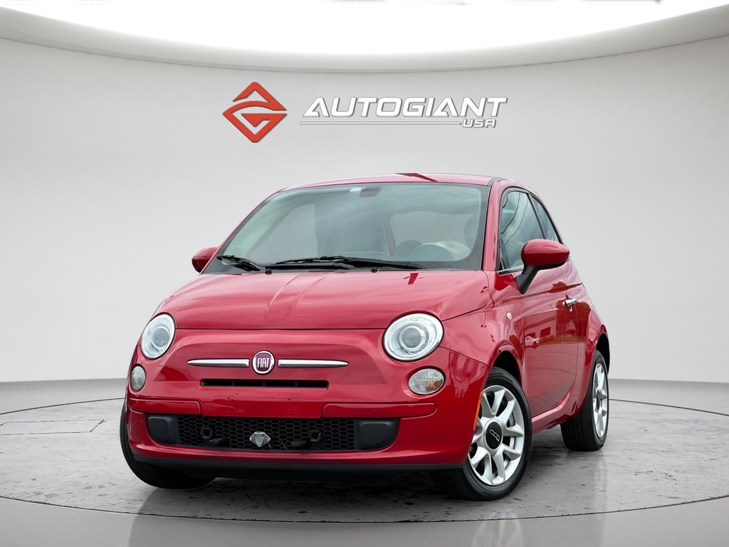 Rosso (Red) 2016 FIAT 500 Easy Hatchback Front-Wheel Drive 5-Speed Manual