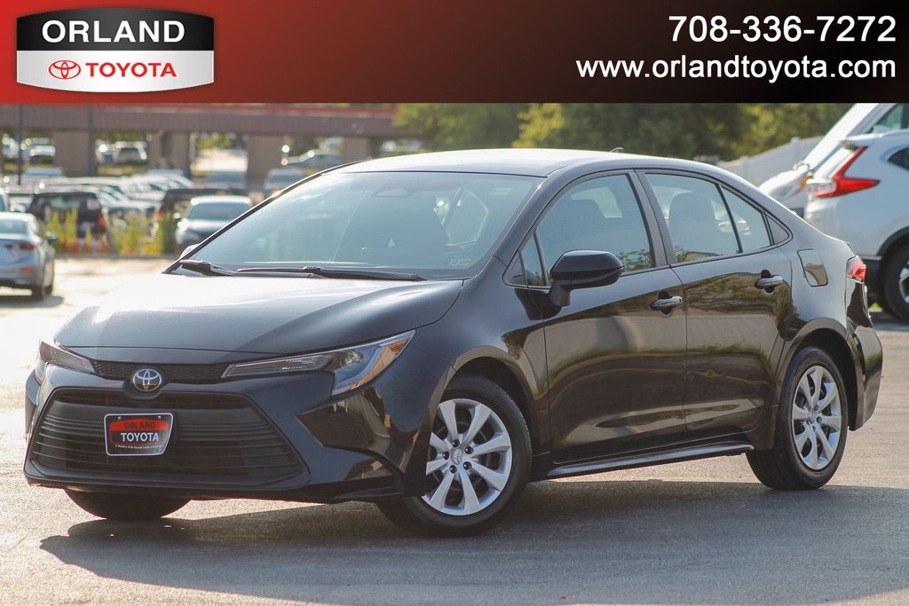 Midnight Black Metallic 2025 Toyota Corolla Sedan Front-Wheel Drive Continuously Variable Transmission