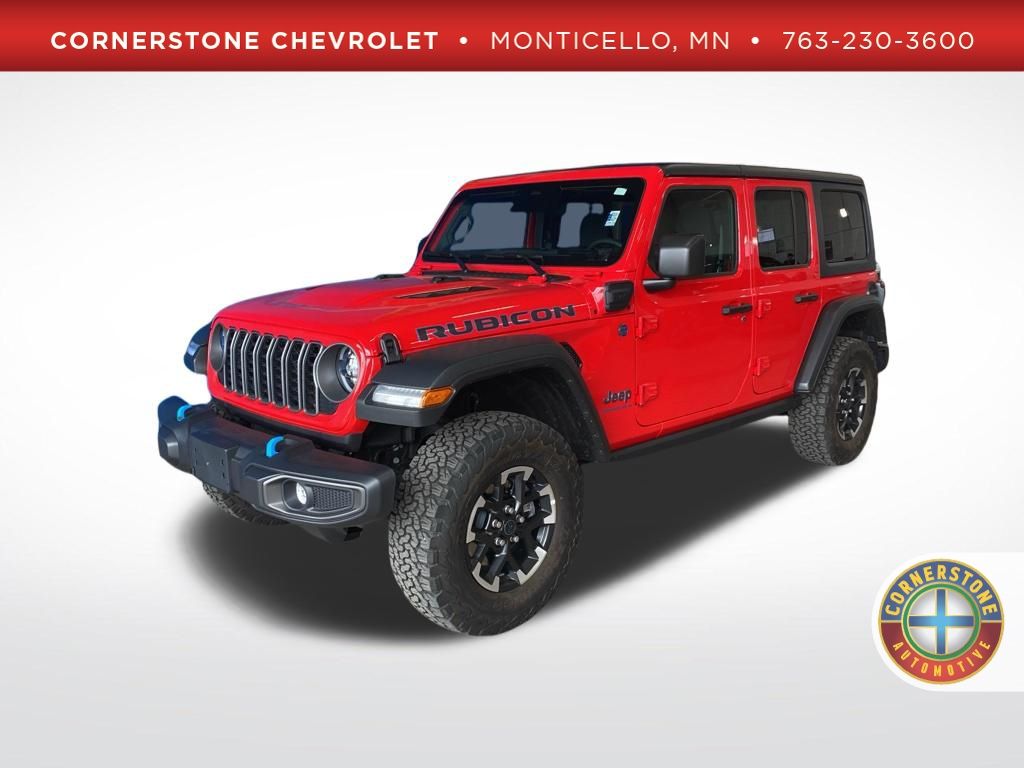Firecracker Red Clearcoat 2025 Jeep Wrangler 4xe Rubicon 4WD SUV / Crossover Four-Wheel Drive 8-Speed Automatic