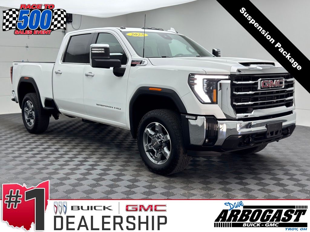 Summit White 2025 GMC Sierra 3500HD Pickup Truck Four-Wheel Drive Automatic