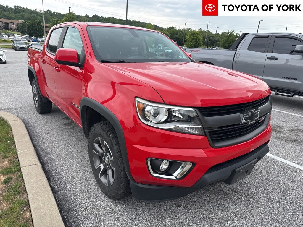 Red Hot 2017 Chevrolet Colorado Z71 Crew Cab 4WD Pickup Truck Four-Wheel Drive 8-Speed Automatic