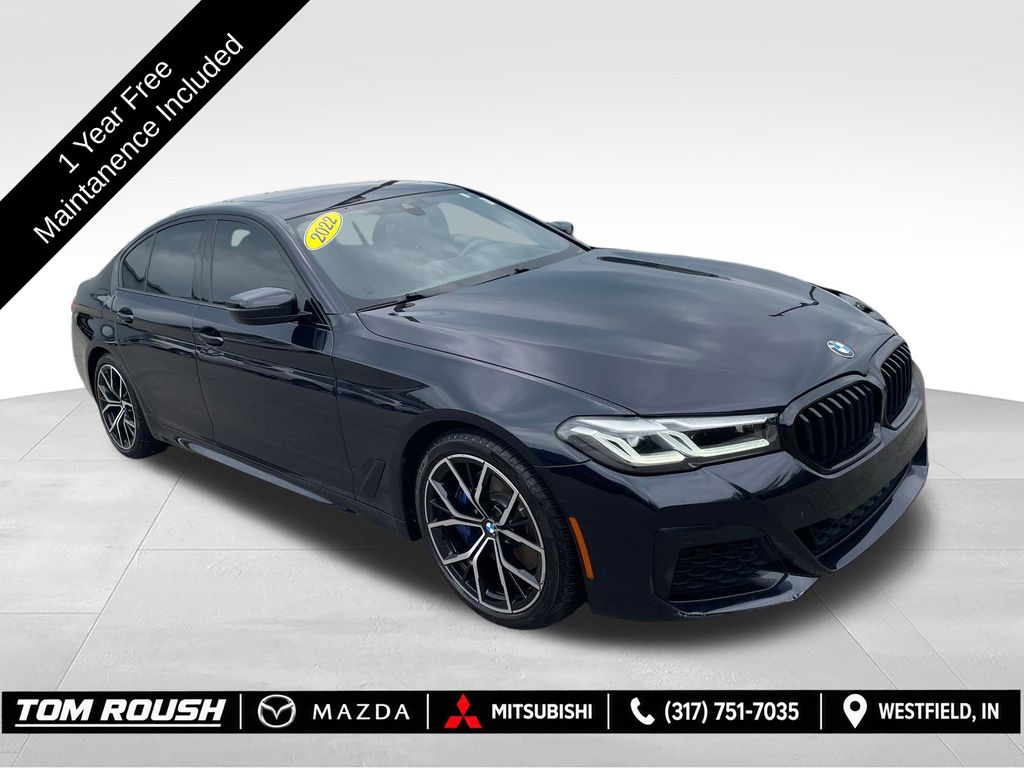 Carbon Black Metallic 2022 BMW 5 Series Sedan All-Wheel Drive 8-Speed Automatic