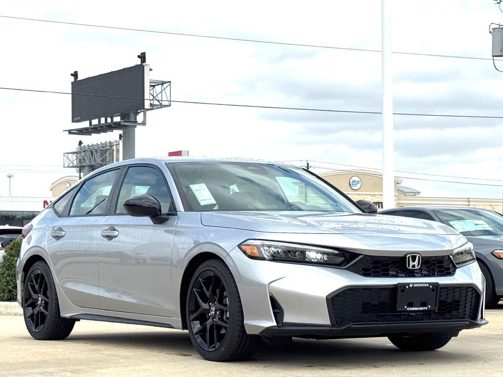 2026 Honda Civic Sport Silver at DeMontrond Auto Country