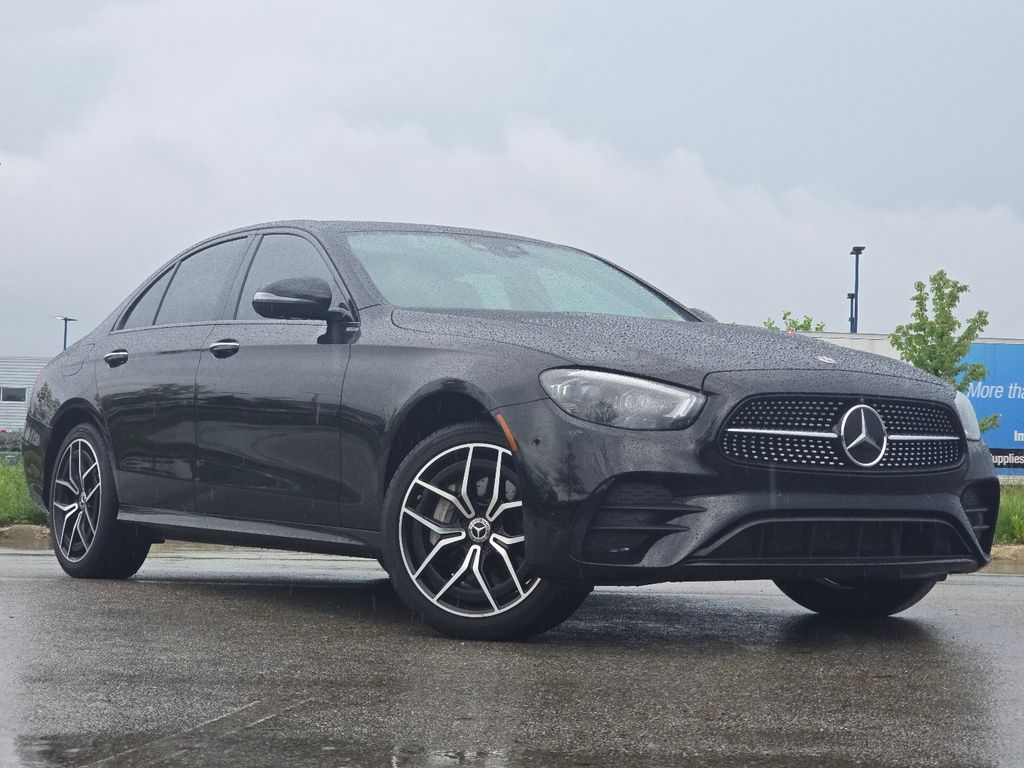 Black 2022 Mercedes-Benz E-Class Sedan All-Wheel Drive 9-Speed Automatic