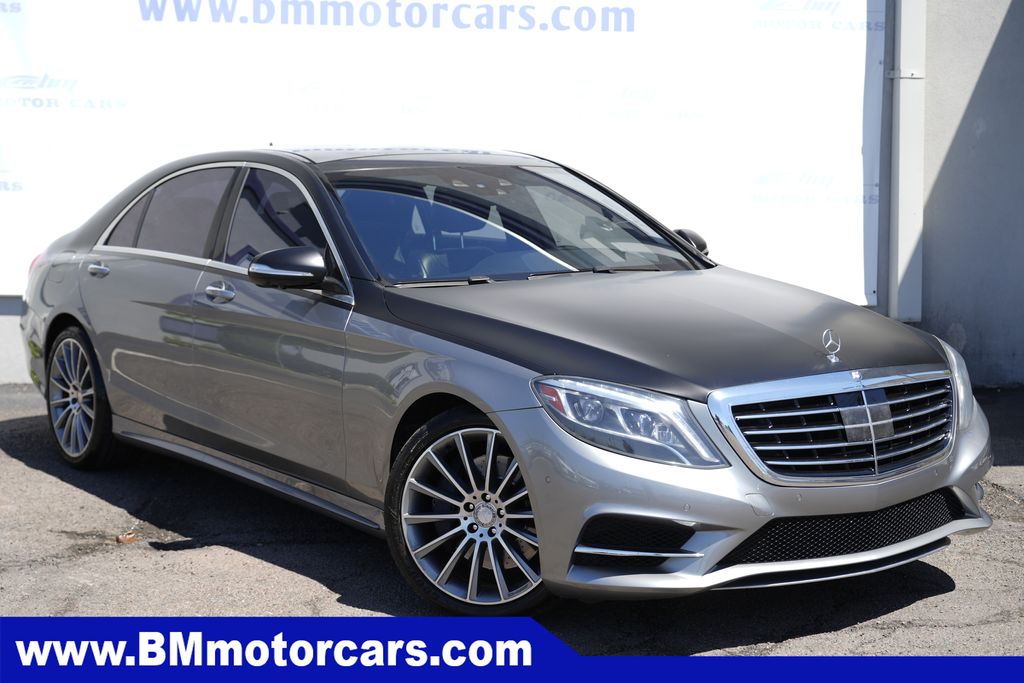 Silver 2015 Mercedes-Benz S-Class S 550 Sedan Rear-Wheel Drive 7-Speed Automatic