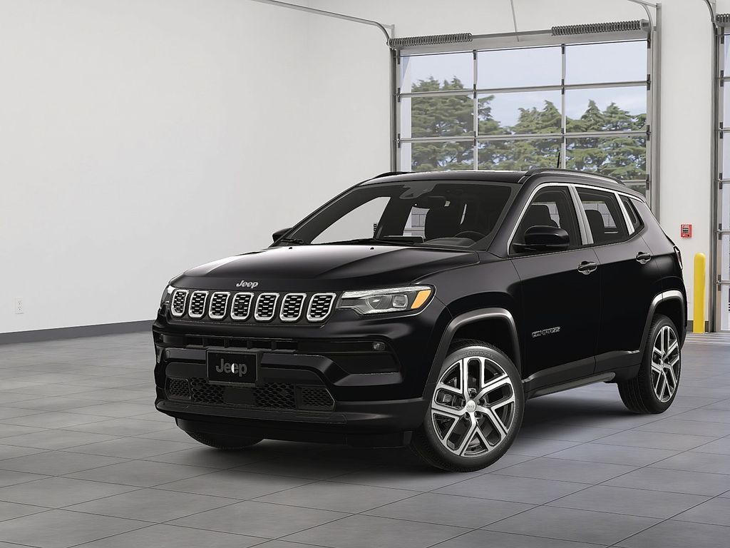 Diamond Black Crystal Pearlcoat 2024 Jeep Compass Limited 4WD SUV / Crossover Four-Wheel Drive 8-Speed Automatic