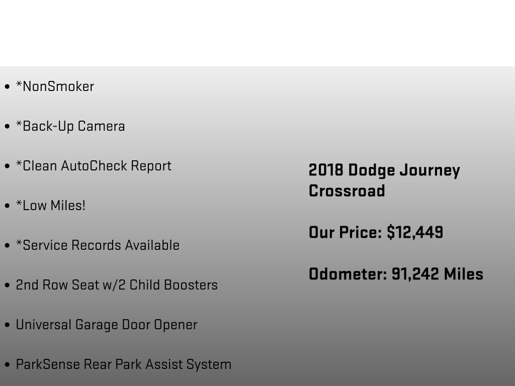2018 Dodge Journey Crossroad Black at Auto Express Mitsubishi
