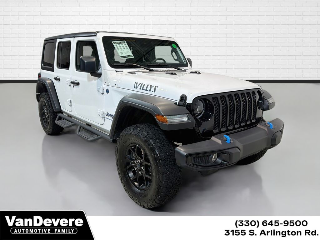 Bright White Clearcoat 2024 Jeep Wrangler 4xe SUV / Crossover Four-Wheel Drive 8-Speed Automatic